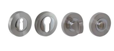 ProGriff TD-Elen auf Rosette–Chrom/Nickel matt